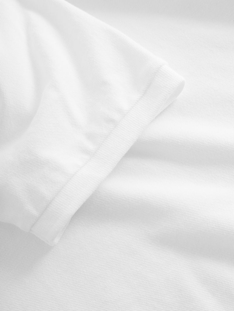 KnowledgeCotton Apparel - MEN Basic badge polo Polos 1010 Bright White