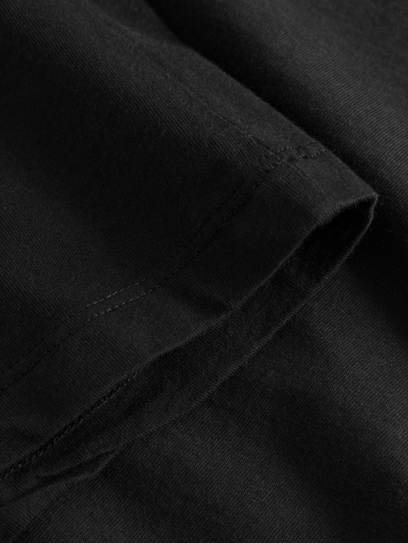 KnowledgeCotton Apparel - MEN Regular fit Basic tee T-shirts 1300 Black Jet